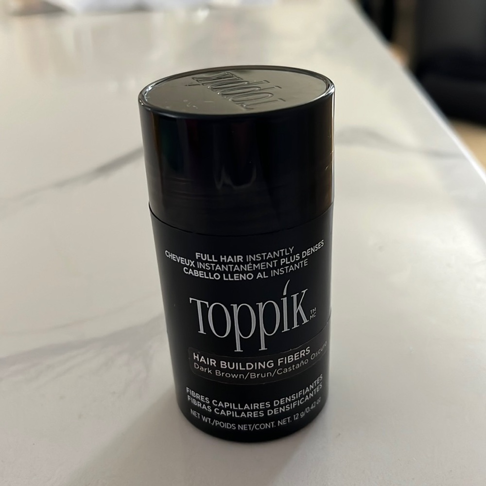 Toppik hair building fibers - Dark brown (NWOT)
